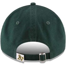 뉴에라 New Era MLB 코어 클래식 9TWENTY 조절 가능한 모자 캡 프.. 정품보장, One Size, Oakland Athletics