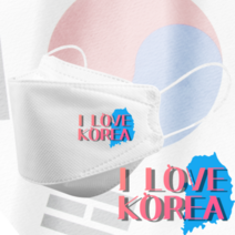 인쇄마스크 아이러브코리아 대한민국 태극기 마스크 25매 모델명 dki_25 KF94 3D입체형