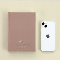 고급 양장 라인노트 (컴팩트한 B6사이즈 208페이지/360도 펼쳐짐/7.5mm 간격 라인/비침적은 120g 백색 모조지), 2. 크림 버터