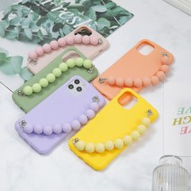 아이폰 스트랩 파스텔 체인 그립톡 구슬 젤리케이스 5종