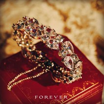 다이아팔찌 여자 웨딩 프로포즈 데일리팔찌모나리자 워터 드롭 랩 다이아몬드 팔찌 14K 골드 약혼 웨딩 여