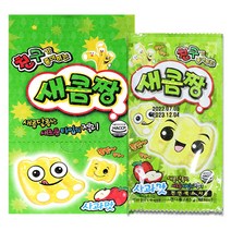 간식 과자 낱개 사과맛 새콤 새콤젤리 새콤짱 젤리 6개 7.5g