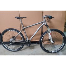 히들 풀티타늄 시마노 SLX30단 MTB 자전거, 그레이/실버, 490