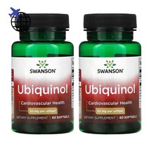 스완슨 유비퀴놀 유비퀴논 코큐텐 CoQ10 50mg 60정 2통 CHECKYOU