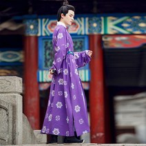 남성 개량 계량 생활한복 Qiqiaofang 오리지널 정통 Tang 복원 대용량 라운드 넥 누락 가랑이 가운 가을 남성 여성 커플 스팟