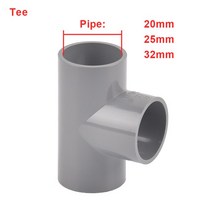 콤비락 파이프 스텐 모듈 앵글 컨넥터 내경 20/25/32mm 3 방향/4 방향 차원 Pvc 커넥터 급수 파이프 피팅, 04 D_03 I.D 32mm