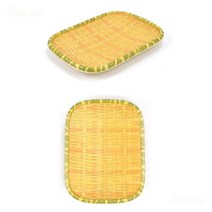 안주접시 대나무 디자인 멜라민 소쿠리 채반 주방식기 채반그릇 그릇