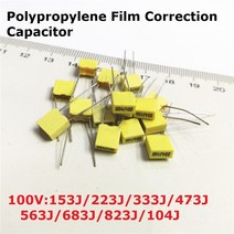 볼트키트 20PC 폴리 프로필렌 필름 커패시터 100V 153J100 223J100 333J100 473J100 563J100 683J100 823J100 104J100 22/33, 03 100V 333J 33NF