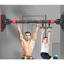 턱걸이 철봉 노펀칭 도어짐 문틀철봉 홈트, 78-98cm (바 + 레벨)
