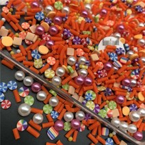 60g 귀여운 믹스 Polymerclay 어린이 진주와 점토 뿌리 Diy/공예 Diy 만들기/네일 아트/스크랩북 장식/공예 필러, [02] 150g