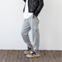 자체제작 여성 밴딩 포켓 카고 배기 조거 트레이닝 팬츠 빅사이즈 바지 L XL