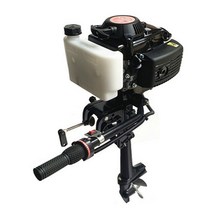 선외기 보트 모터 프로펠러 선박용 고무보트 낚시배 추진기 수상레저, 4행정 4마력 디럭스