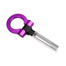 자동차 견인 고리 스트랩 차량 tow hook 알루미늄 트랙 레이싱 앞 범퍼 auto trailer ring eye towing kit for mazda cx5 rx8, 자주색