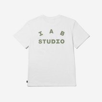 제이콥홀릭 국내배송 IAB Studio 아이앱 스튜디오 티셔츠 화이트 라이트 그린