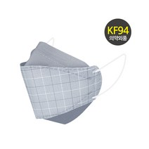오원 KF94 나인 투톤 마스크 (10매) 패션 컬러 디자인 회색 작은 체크 무늬 남성 연예인 명품 국산 일회용 예쁜 숨쉬기편한 귀안아픈 봄 여름 시원한 얇은, KF94 나인 투톤 18번 10매
