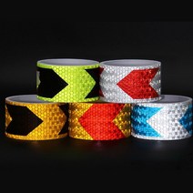 야간 시야확보 반사테이프 안전테이프 축광시트 야광, 화이트레드