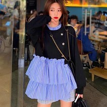 [파스텔]달큐티캉캉프릴티.프릴티 캉캉티.블라우스 라운드티 라운드넥