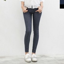 여성코팅스키니청바지
