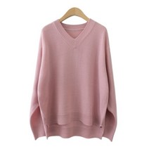제니트 봄 가을 루즈핏 여성 기본 브이넥 예쁜 니트 니트티 가을니트