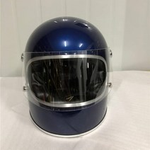 오더봇 티티앤코 TT&CO 소두핏 헬멧 톰슨 D컷 클래식 바이크 스쿠터 베스파 할리 데이비슨 경량 하이바 티티엔코 풀페이스, 2XL, 블루