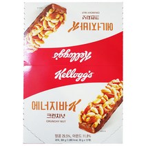 켈로그 에너지바K 크런치넛, 4개, 360g