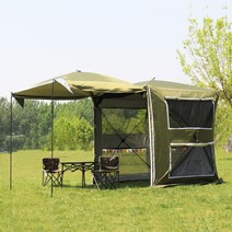 카텐트 차박 꼬리 텐트 SUV 차박용 티볼리 카 모기장, 420D 옥스포드 천 육군 그린 패키지 1