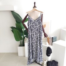 메이룸 1151페이즐끈 나시 프린트 뷔스티에 페이즐리원피스