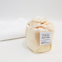 [나눔파티] 웨딩 돌잔치 생신 호텔 수건 답례품 180g 30수 실크보자기 비닐백포장, 1개, 아이보리