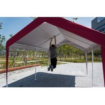 자바라텐트 몽골텐트 이동식 행사용 방수 캐노피 천막, A3 : 쉘터프레임 + 지붕 + 투명B형, 브라운
