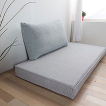 조브라운 패브릭 소파 푹신한 좌식 소파 매트, 민트, 발수패브릭, 더블쿠션