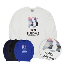 JYFASHION 블랙홀 맨투맨 빅사이즈 남성 여성 오버핏 맨투맨 티셔츠 ~4XL