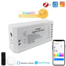 Moes-새로운 ZigBee 3.0 스마트 조광기 모듈 스위치 RGB CCT LED 스트립 스마트 라이프 Tuya 앱 제어 Alexa Echo Goolge 홈, China 1 PC ZigBee RGBCCT