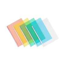 문화산업 F490A-7 칼라 레일클리어 홀더 둥근쫄대파일A4 6mm 당일무료발송, 노랑, F490A-7(20개입)