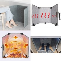 몽글몽글 책상 온열 패드 종아리 허벅지 히터 파티션 히터 발난로 핫매트 전기매트 난연 발열 담요 온도조절 토퍼 용, 휴대용 접이식 온열매트