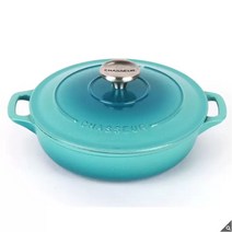 차세르 프리미엄 무쇠 전골냄비 20cm 코스트코, 민트, 1개
