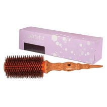 아르떼 뿌리볼륨 열판 롤 돈모 브러쉬 드라이 헤어 빗(1호~7호), 브라운 7호