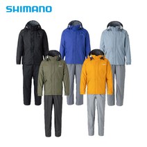 시마노 레인슈트 RA-027Q 낚시복 낚시우의, 블루그레이M