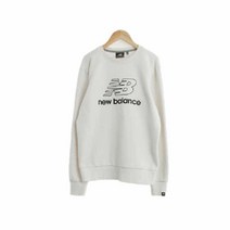 뉴발란스스포츠 화이트 면혼방 맨투맨 남자 7559