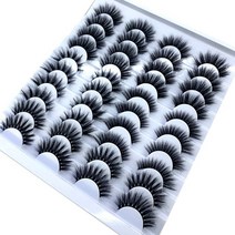 새로운 2-20 쌍 8-25mm 인조 속눈썹 100 밍크 속눈썹 밍크 속눈썹 자연 드라마틱 볼륨 속눈썹 확장 인조 속눈썹, 20 쌍 12D010
