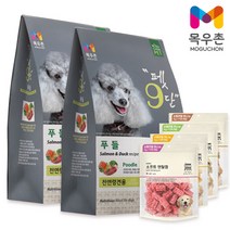 목우촌 펫9단 푸들 전용사료(1.8kg) 2개 + 바우와우 덴탈껌(220g) 랜덤 1개 허니버터 비프 그린푸드 ABC케어, 사료(1.8kg) 2개 + 간식(220g) 1개
