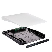 dvd리핑 cd리더기 휴대용dvd플레이어 울트라 슬림 휴대용 DVD 플레이어 케이스 USB 3.0 SATA 9.5mm 외부, 01 WHITE