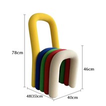 볼드체어 스툴 벤치 카페 인테리어 의자 bold chair 무스타슈유명인 네일샵 의자, I
