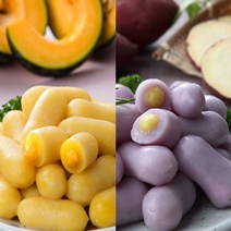 아하 치즈떡 1kg + 고구마떡(단호박떡 구워먹는 치즈떡) 1kg, 아하 고구마떡 1kg + 단호박떡 1kg