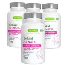 영국 이게누스 Igennus Prenatal 프레나탈 멀티비타민 & 미네랄 with 엽산 철분 칼슘 콜린 60정, 4팩