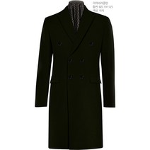 이럭셔리클럽 카키색 울 캐시미어 더블 디자인 코트 맞춤 코트 BZC191125