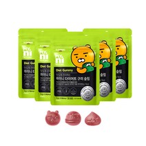 일동제약 다이어트 구미 슬림 가르시니아 캄보지아 체지방감소 HCA 풋사과맛 블랙캐롯 세븐베리 식약처인증 5팩, 가르시니아 5팩