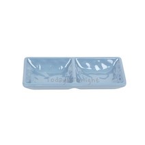KI ATT 멜라민 청블루 2절 초장기 간장 종지 초장기 한정식 일식집 소스 그릇 미니 반찬기 CO54968U3952, [AT]청블루654 2구 나눔종지