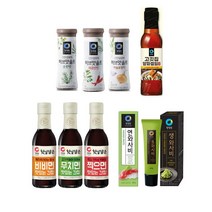 청정원 캠핑용 와사비 소스 소금 간장 4개 골라담기, 허브맛솔트매콤한맛52g x 4개, 52g