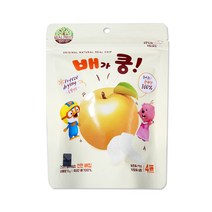 (주)산마을 뽀로로 과일이쿵 유기농과자 어린이과자 배가쿵, 3개