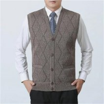 니트 조끼 남여 공용 슬림핏 점퍼 니트웨어 조끼 민소매 겨울 한국 캐주얼 벨벳 따뜻한 패션 스웨터 남성 가디건 조끼 Gilet